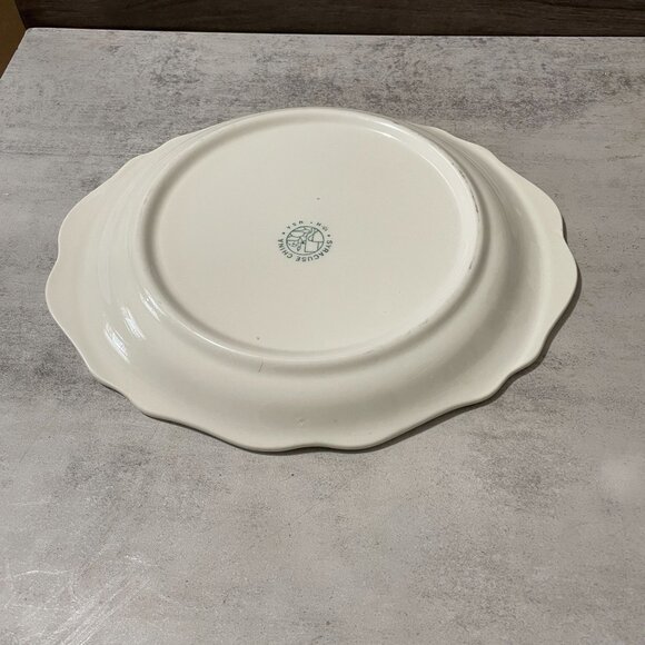 Vintage Syracuse China Chantilly Restaurant Ware 12" x 10.5" Oval Platter c.1950 - Picture 6 of 6